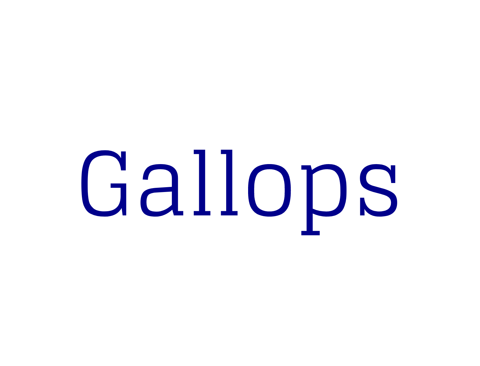 gallops